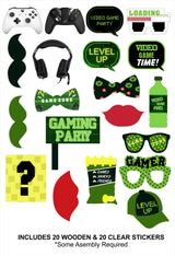 Gaming Theme Birthday Party Photo Booth Props Kit