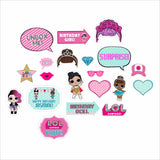 LOL Party Theme Birthday Party Photo Booth Props Kit