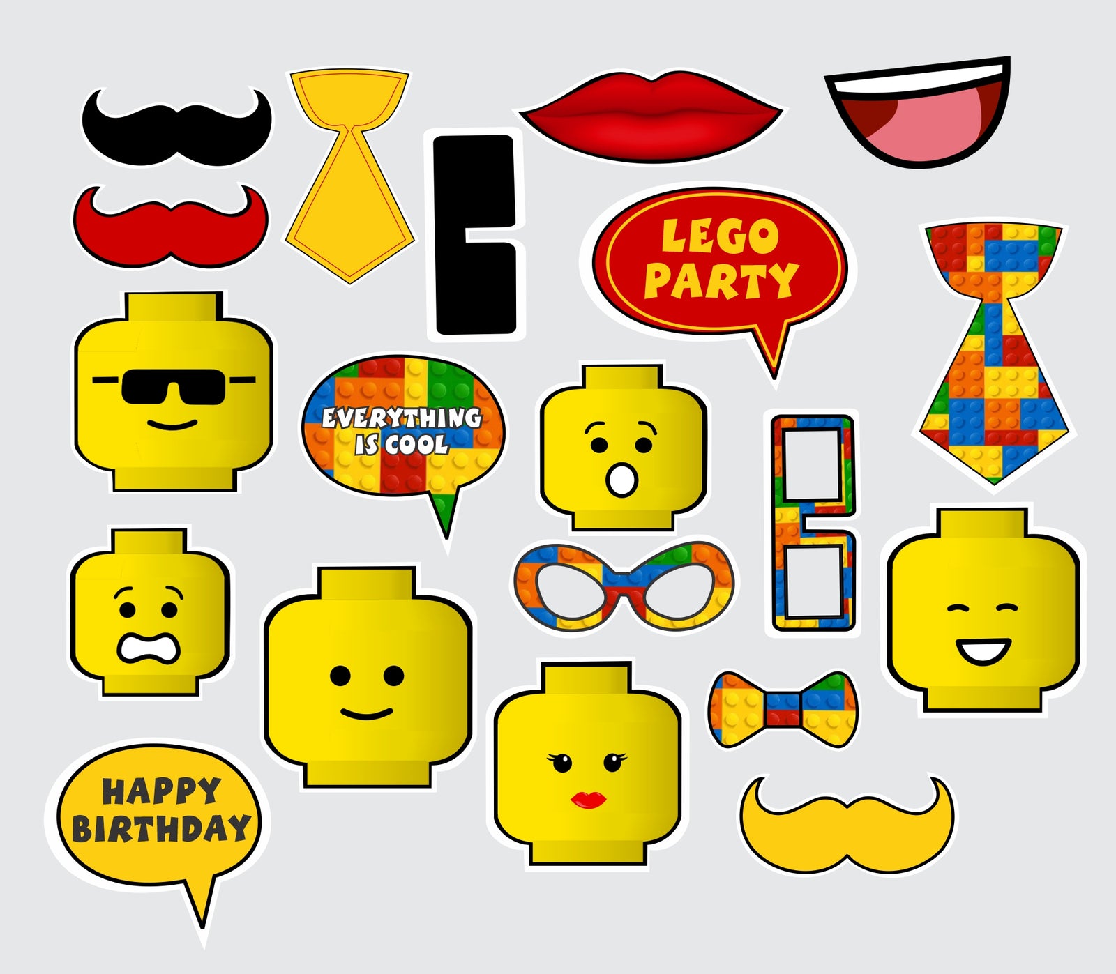 Buy Lego Theme Birthday Party Photo Booth Props Kit | Party Supplies | Thememyparty – Theme My Party buy-lego-theme-birthday-party-photo-booth-props-kit-party-supplies-thememyparty-theme-my-party
