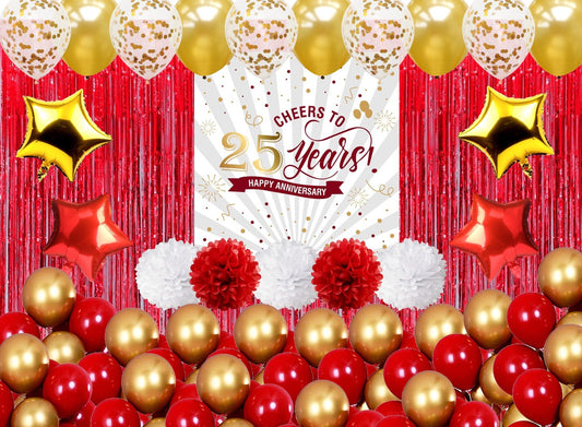 25th Anniversary Party Complete Decoration Kit 