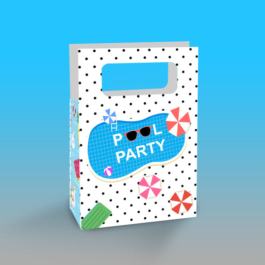 Pool Party Birthday Return Gift Bag