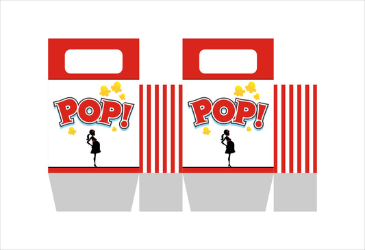 Ready To Pop Theme Based Favor Box/Return Gift Bag - Pack Of 6