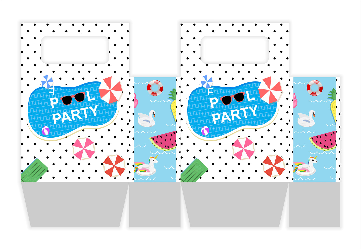 Pool Party Birthday Return Gift Bag