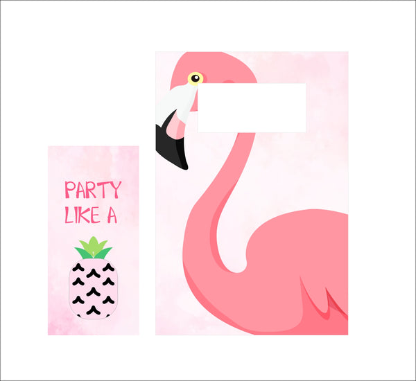 Let'S Flamingo Theme Based Favor Box/Return Gift Bag - Pack Of 6