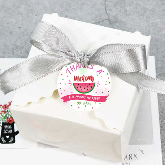 One In A Melon Theme Birthday Party Thank You Gift Tags 