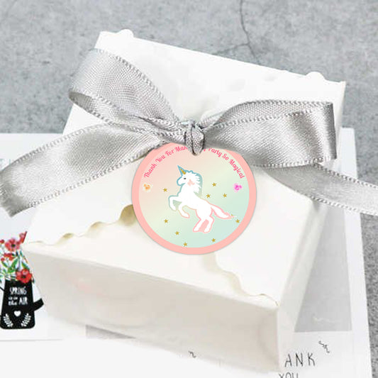 Unicorn Birthday Party Thank You Gift Tags