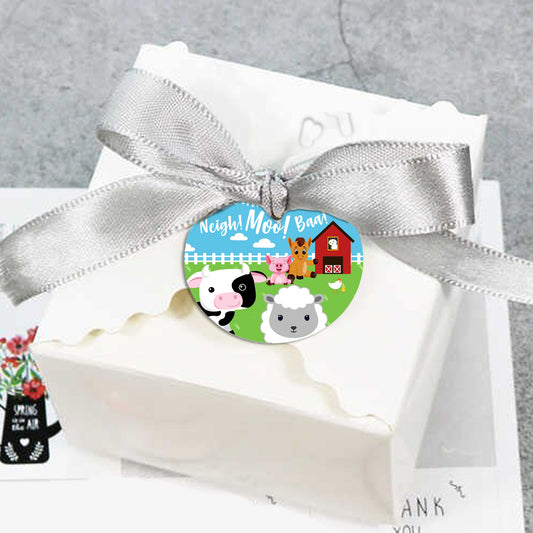 Farm animal Birthday Party Thank You Gift Tags