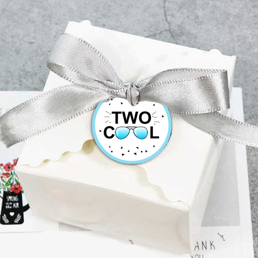 Two Cool Theme Birthday Party Thank You Gift Tags 