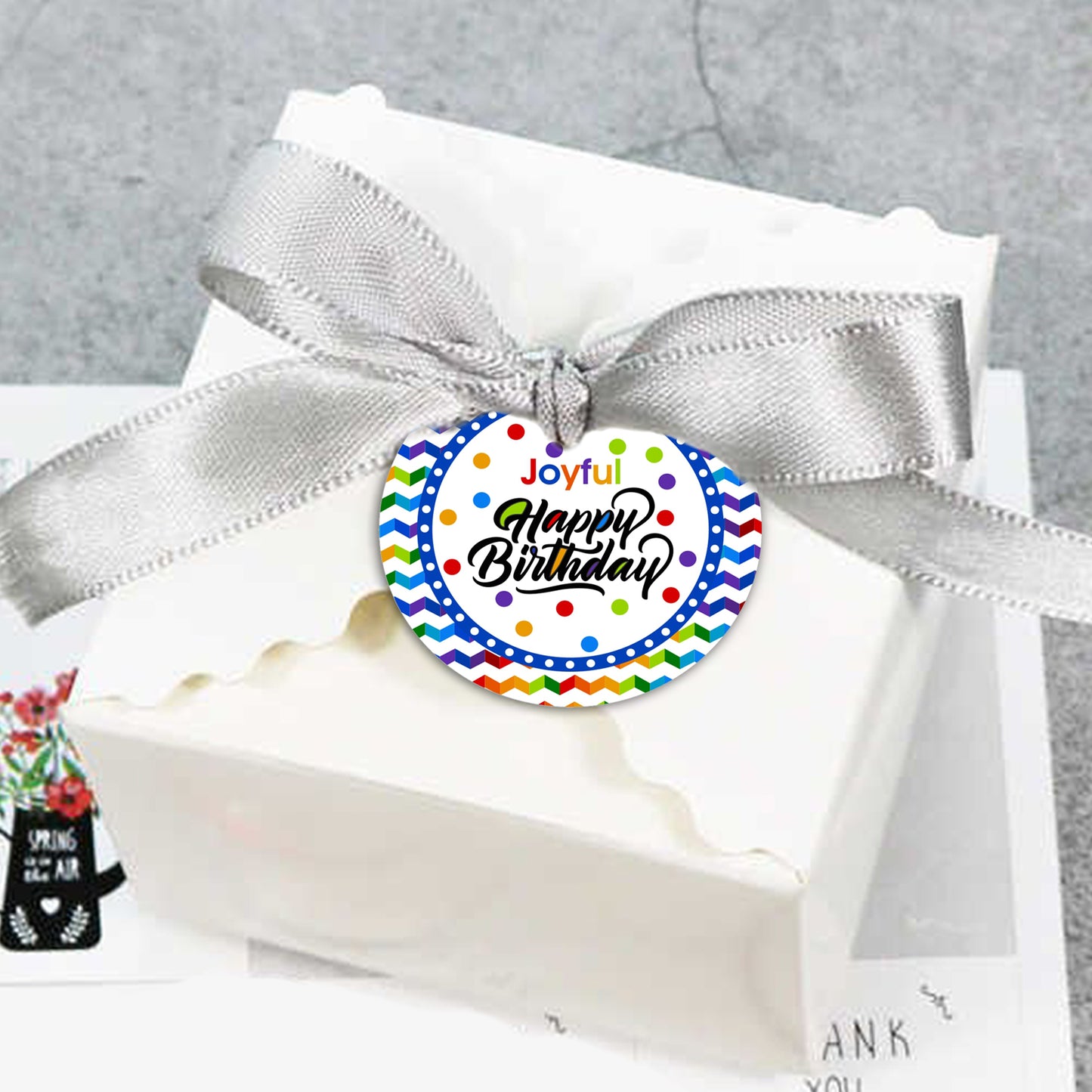 Joyful Theme Birthday Thank You Tags Party Labels