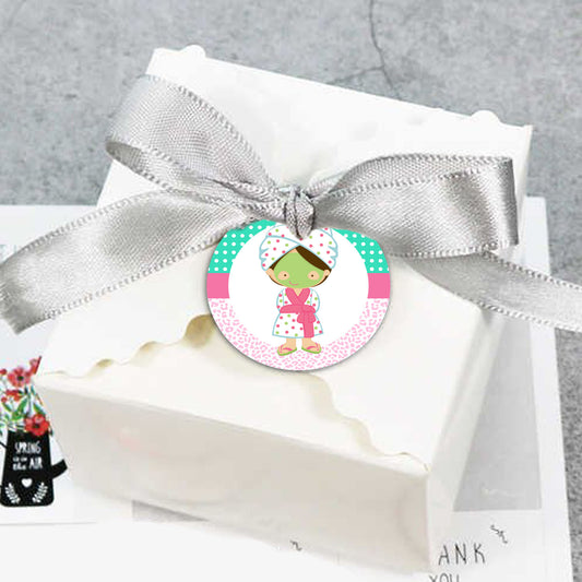 Spa Theme Birthday Party Thank You Gift Tags