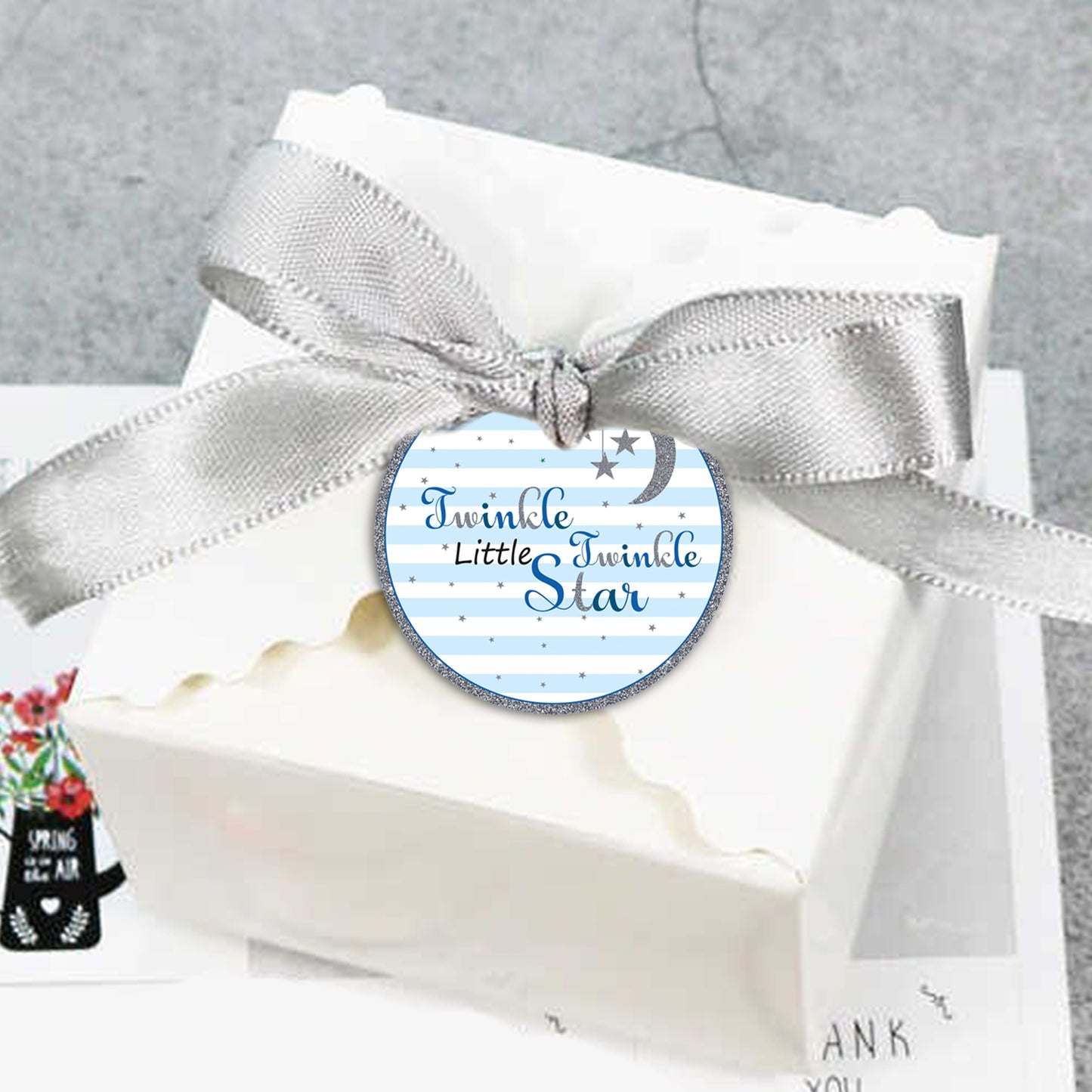 Twinkle Twinkle Little Star Theme Birthday Party Thank You Gift Tags