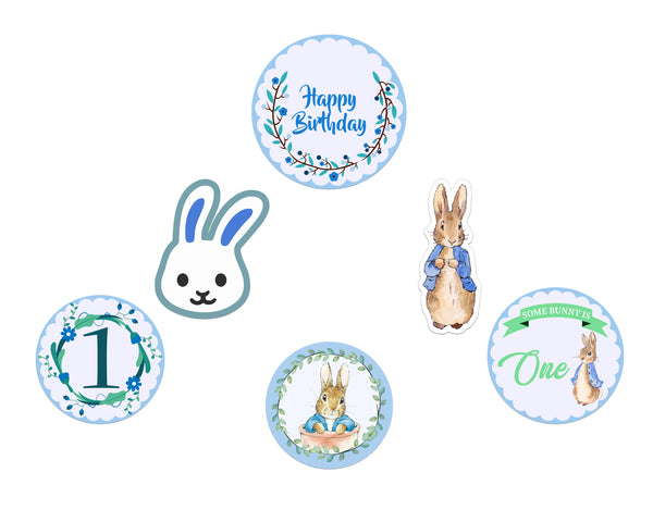 Some Bunny Is One Birthday Party Cake Topper /Cake Decoration Kit