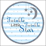 Twinkle Twinkle Little Star Theme Birthday Party Thank You Gift Tags