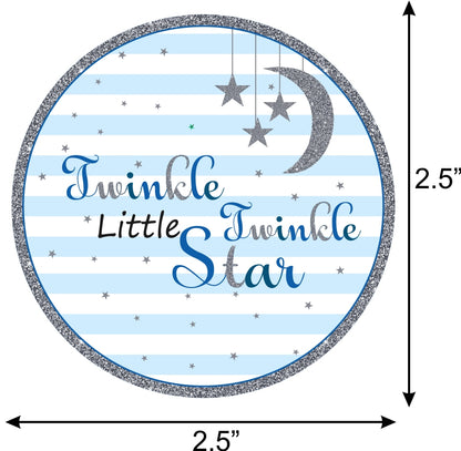 Twinkle Twinkle Little Star Theme Birthday Party Thank You Gift Tags