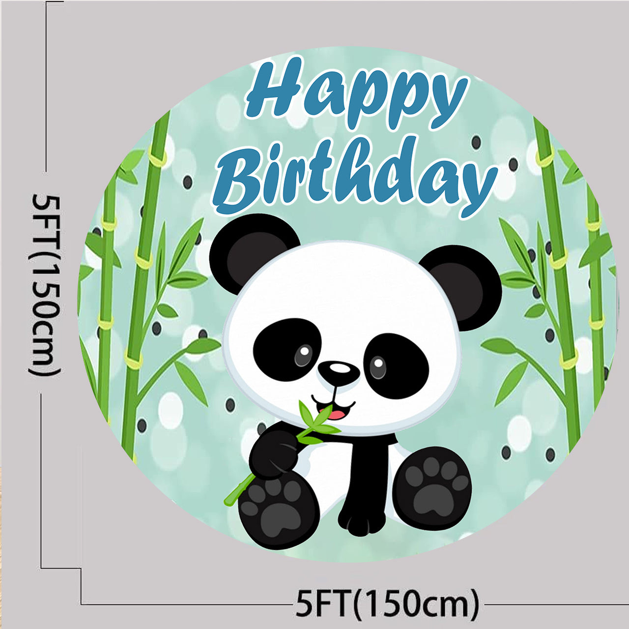 Panda Theme Birthday Party Backdrop