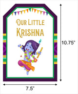 "Little Krishna Theme" - Banner For Wall Decoration, Cake Area, Entrance