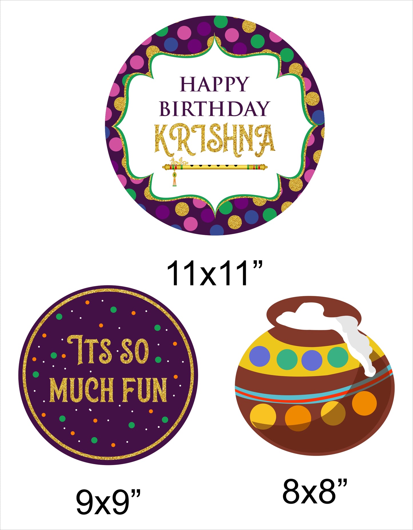 "Little Krishna "- Table Top For Birthday Decoration