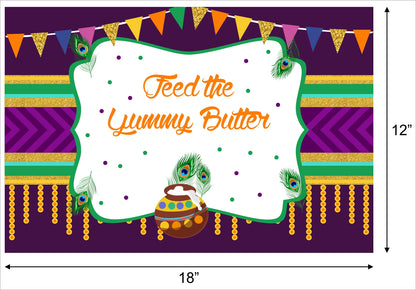 "Little Krishna "- Themed Table Place-Mats For Birthday Theme Parties - Pack Of 6