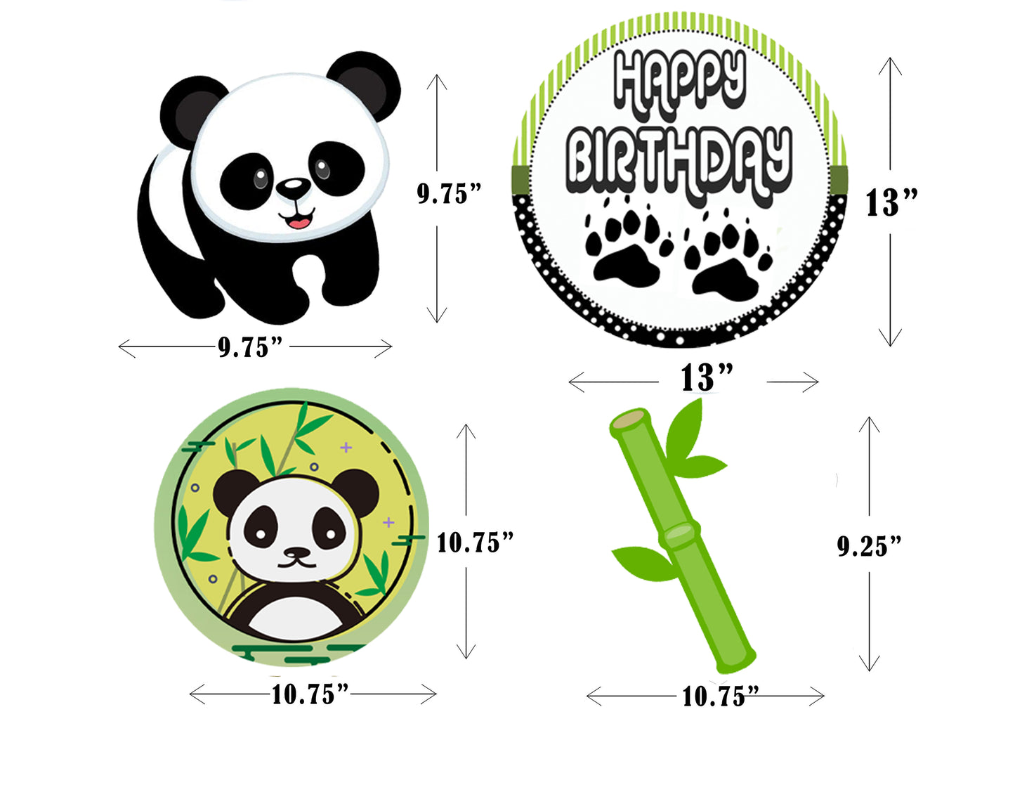 Panda Theme Birthday Party Hangings