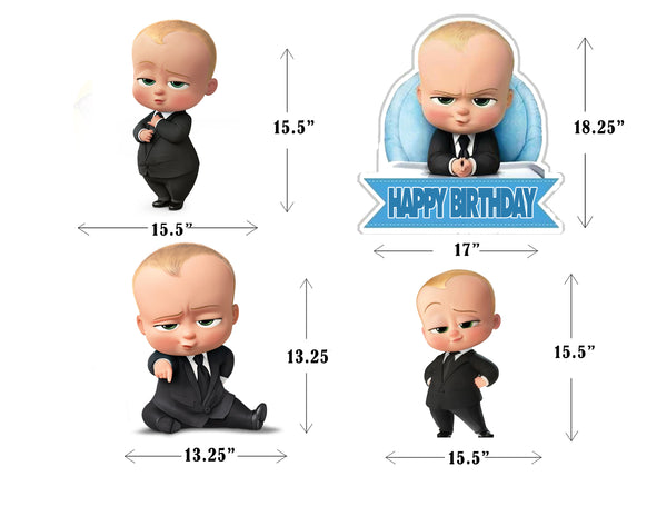Boss Baby Theme Birthday Party Cutouts