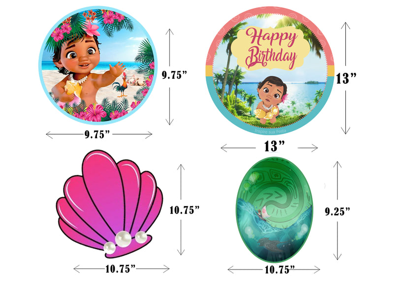 Moana Theme Birthday Party Hangings