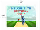Cricket Theme Birthday Party Welcome Board