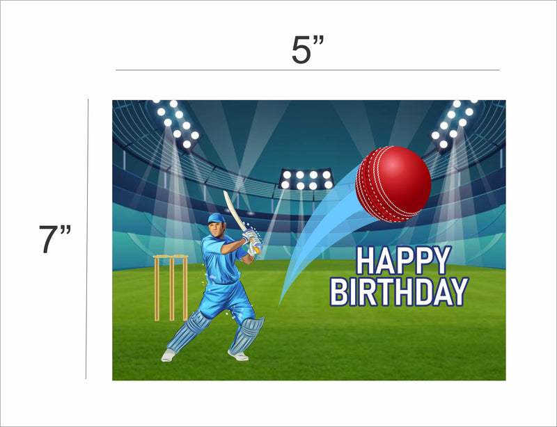 Cricket Theme Birthday Party Backdrop