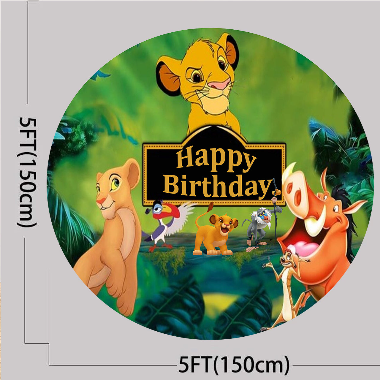 The Lion King Theme Birthday Party Backdrop
