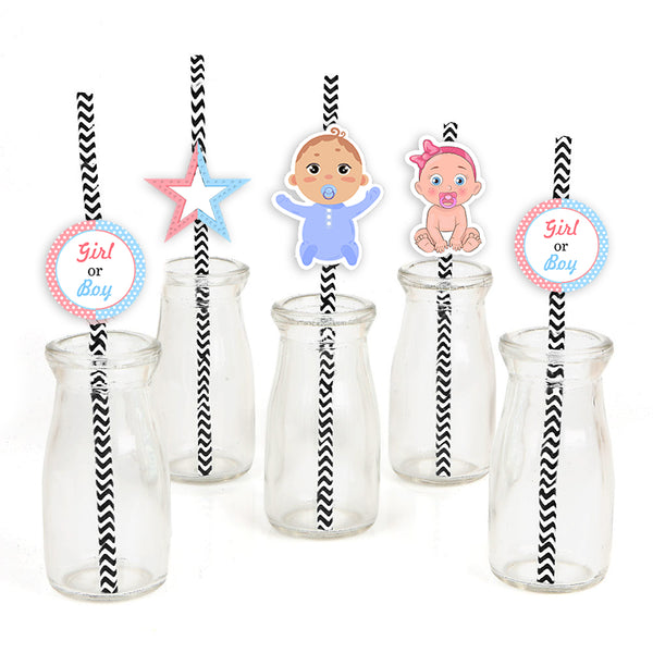 Baby Shower Party Paper Decorative Straws
