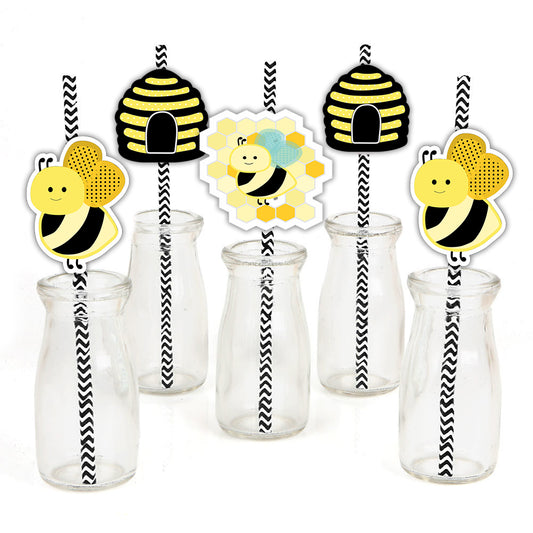 What It will BEE Party Paper Decorative Straws