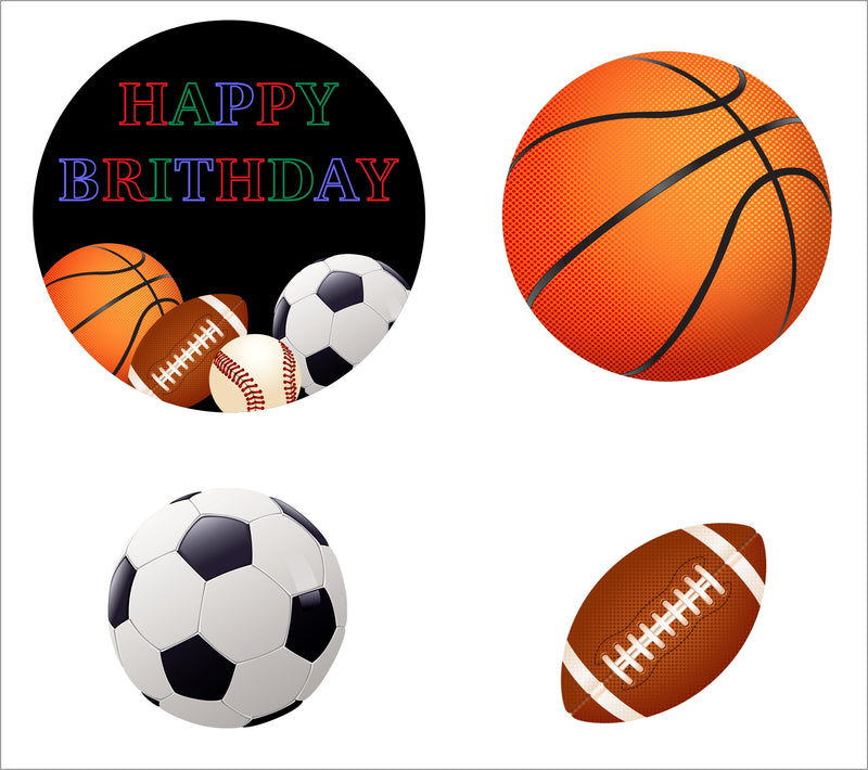 Sports  Theme Birthday Party Paper Decorative Straws