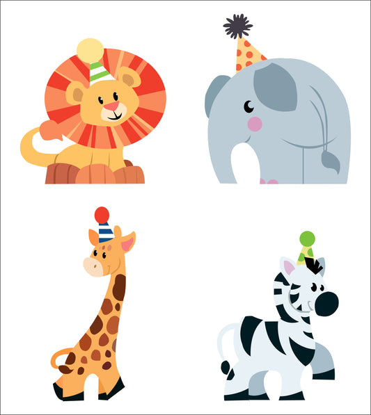 Jungle Theme Birthday Party Paper Decorative Straws