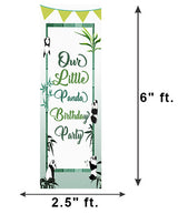 Panda Theme Birthday Party Welcome Banner Roll up Standee (with stand)