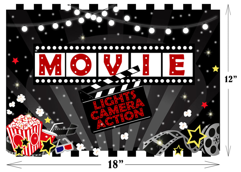 Movie Night Theme Table Mats for Decorations