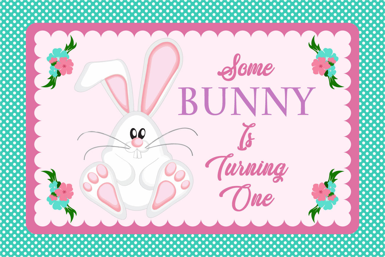 Some Bunny Is One Birthday Table Mats for Decoration
