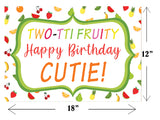 Twotti Fruity Theme Birthday Table Mats for Decoration