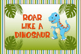 DINOSAUR THEME BIRTHDAY TABLE MATS FOR DECORATION