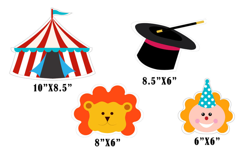 Carnival Theme Birthday Party Table Toppers for Decoration