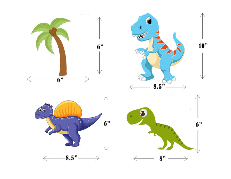 DINOSAUR THEME BIRTHDAY PARTY TABLE TOPPERS FOR DECORATION