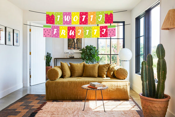 Twotti Fruity Theme Birthday Party Banner for Decoration
