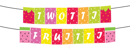 Twotti Fruity Theme Birthday Party Banner for Decoration
