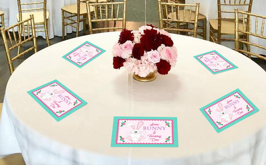 Some Bunny Is One Birthday Table Mats for Decoration