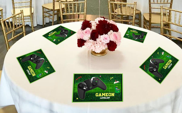 Gaming Birthday Party Table Mats for Decoration