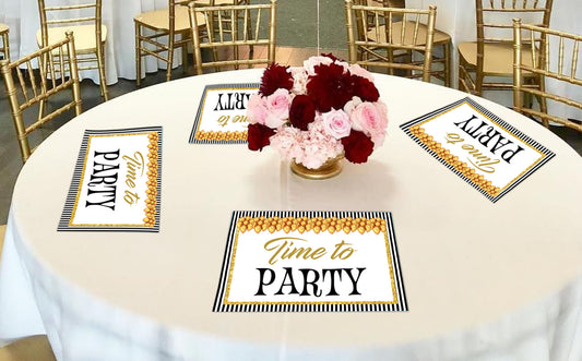 Milestone Birthday Table Mats for Decoration