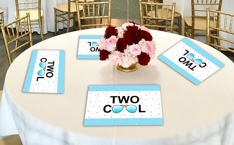 Two Cool Theme Birthday Table Mats for Decoration