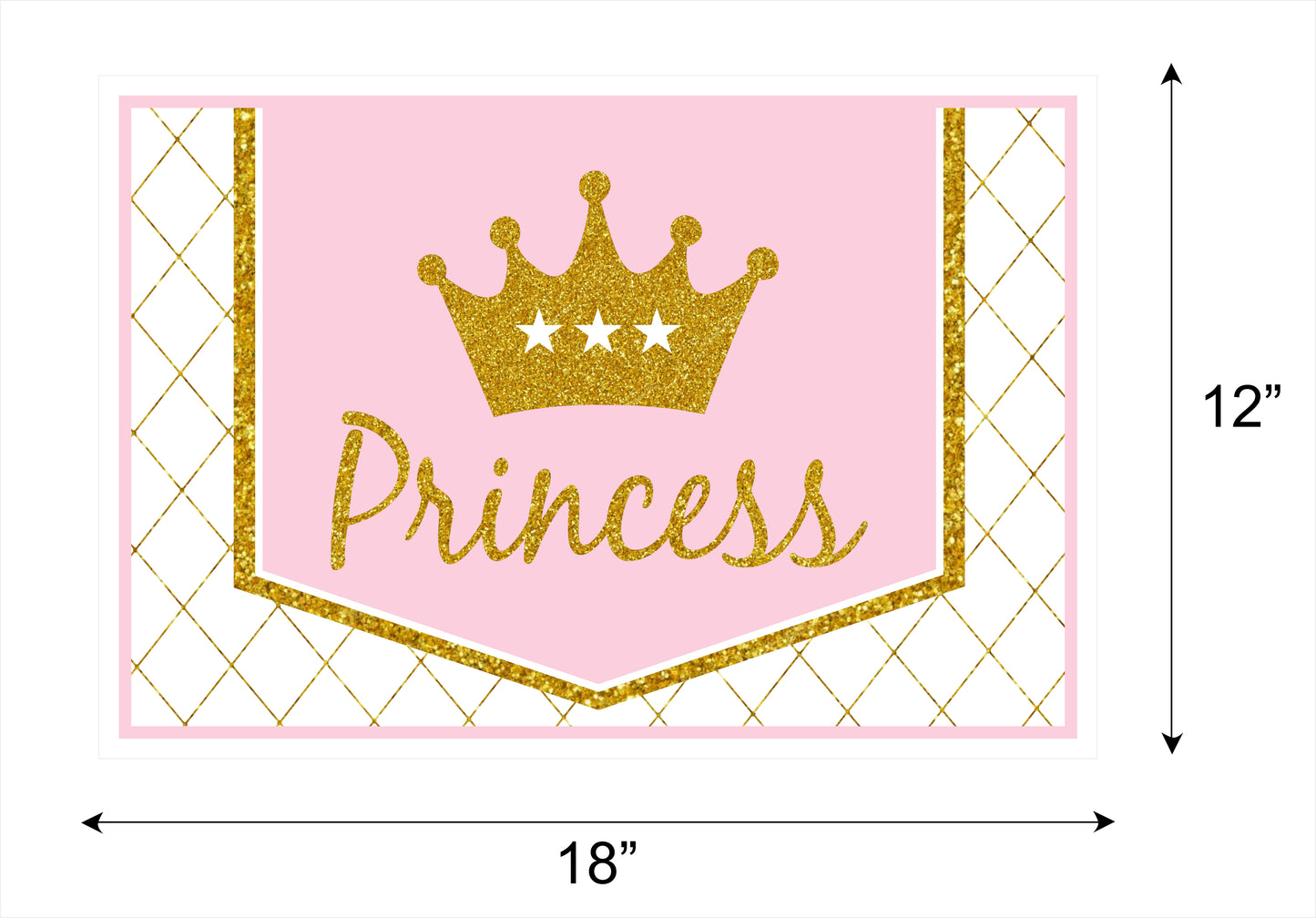 Princess Birthday Table Mats for Decoration