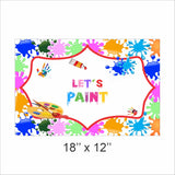 Art and Paint Theme Birthday Table Mats