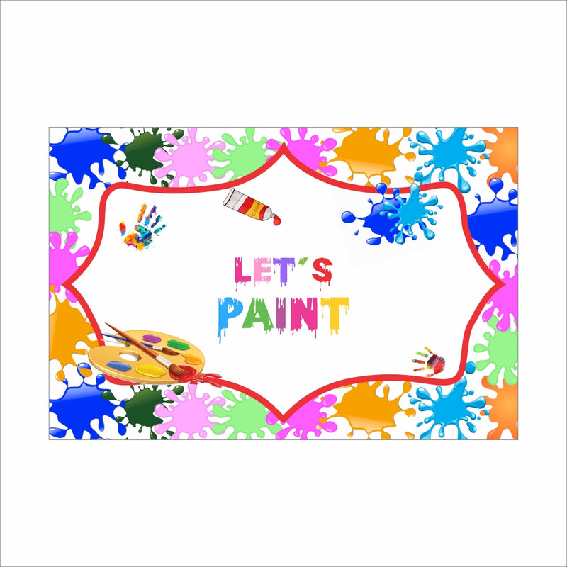 Art and Paint Theme Birthday Table Mats