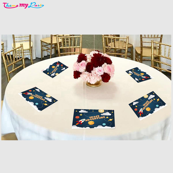 Space Theme Birthday Table Mats for Decoration
