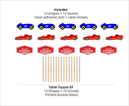 Cars Birthday Party Table Toppers for Decoration